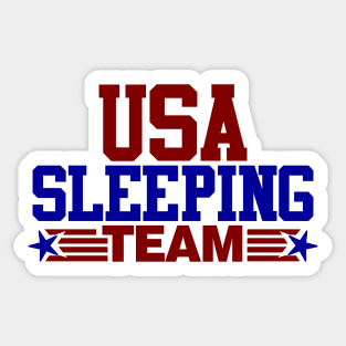 USA Sleeping Team Sticker